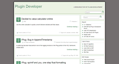 Desktop Screenshot of plugindeveloper.com